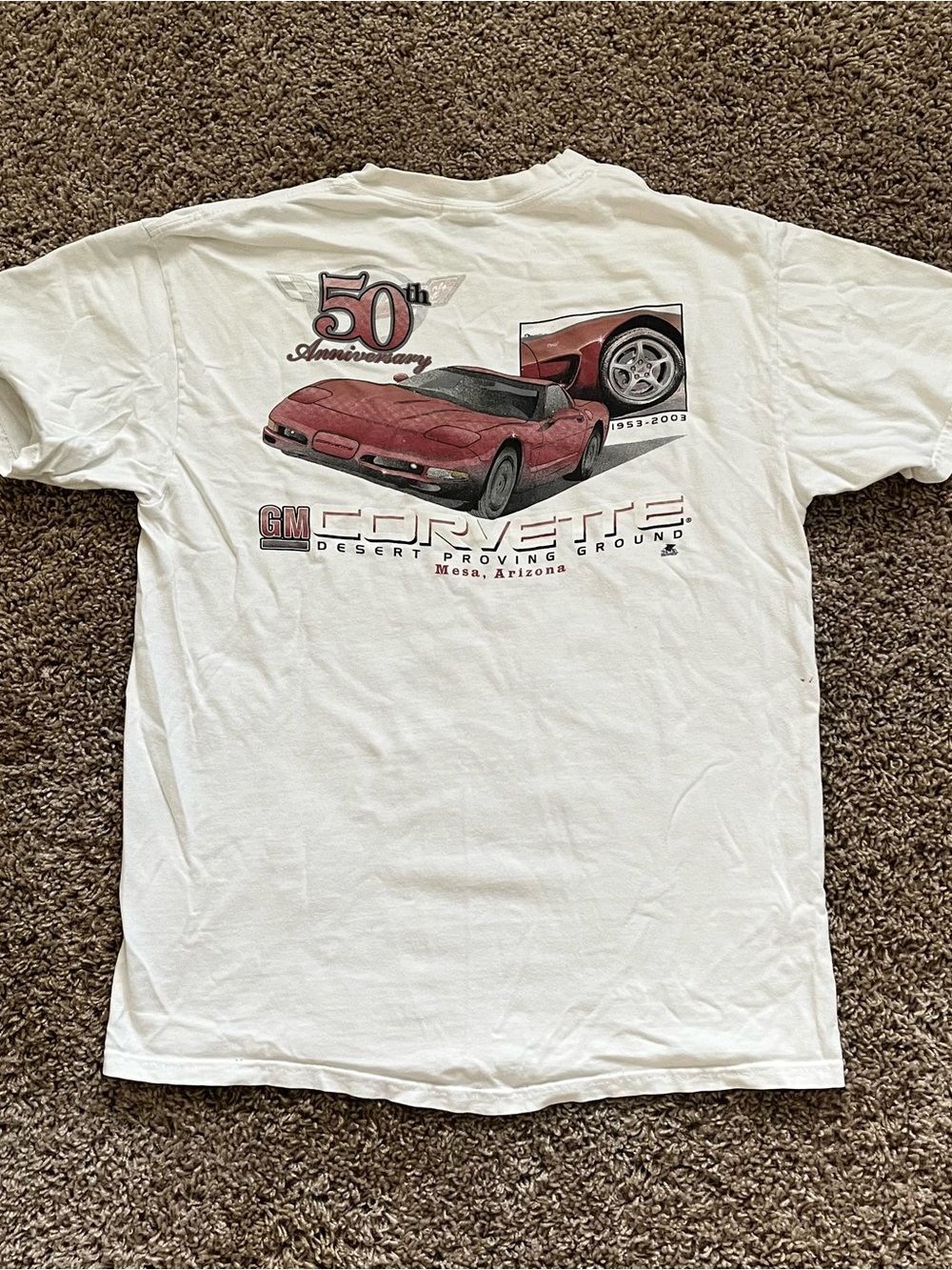 Hanes Beefy Corvette 50th Anniversary Shirt